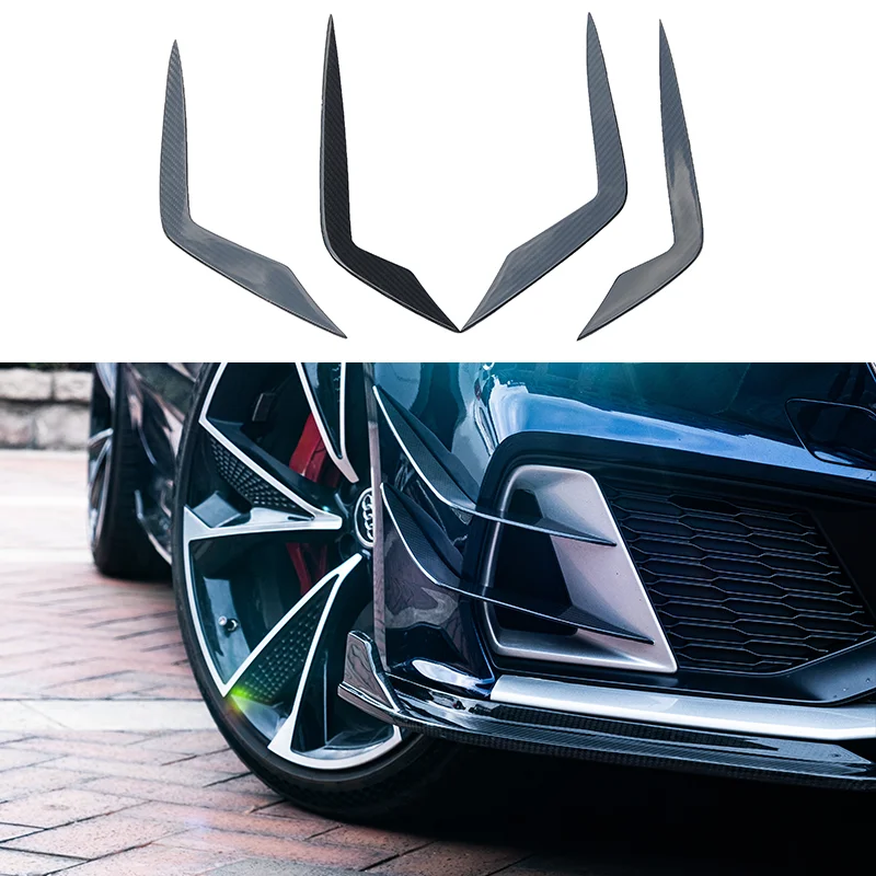 

A7/S7 Car Accessories Dry Carbon Fiber Bumper Front Canards For AUDI A7 S7 C8 2019-2023, 100% Tested Well