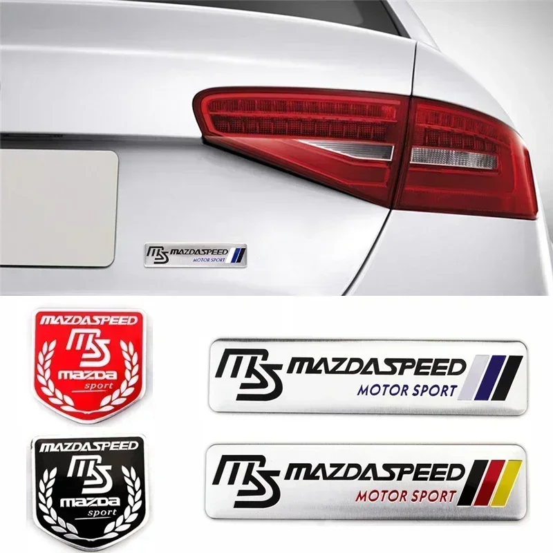 Aluminum Alloy Badge Decal for Mazda 2 3 6 323 626 RX8 RX7 MX3 CX3 CX5 Atenza Protege Axela Speed 6 Car Body Sticker Accessories