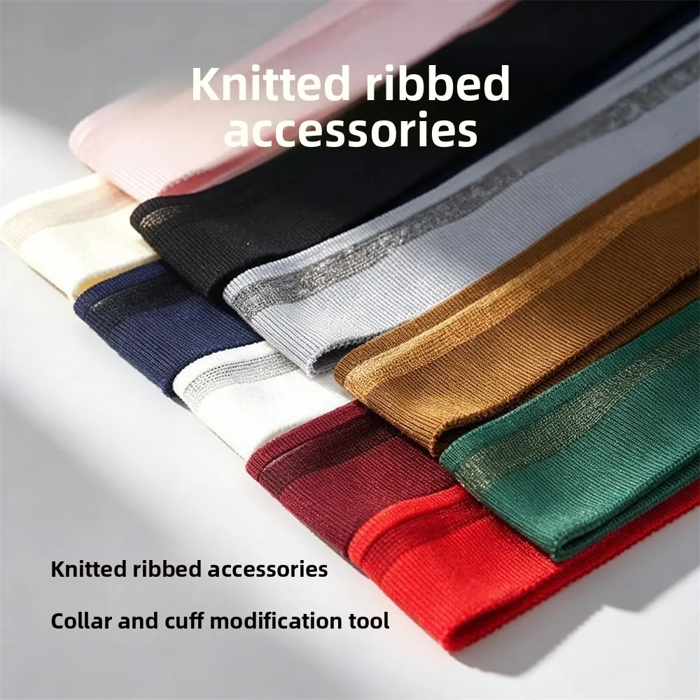New thin threaded organza collar fake collar bottom edge cuffs hem light material translucent fashion accessories decoration