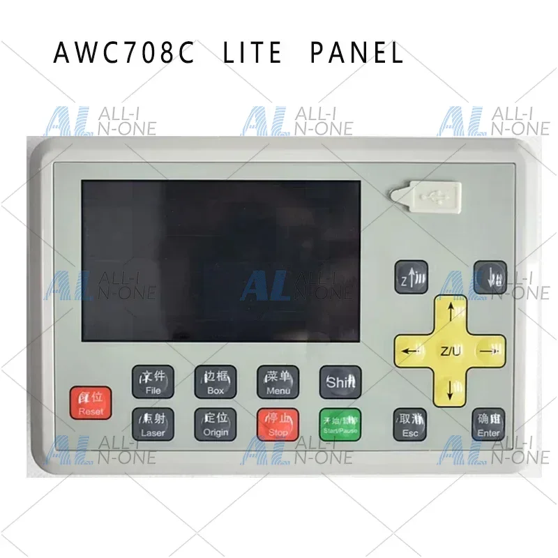 Оригинальный контроллер лазерного станка AWC708C, панель управления AWC708C Lite с ЖК-дисплеем. ББ