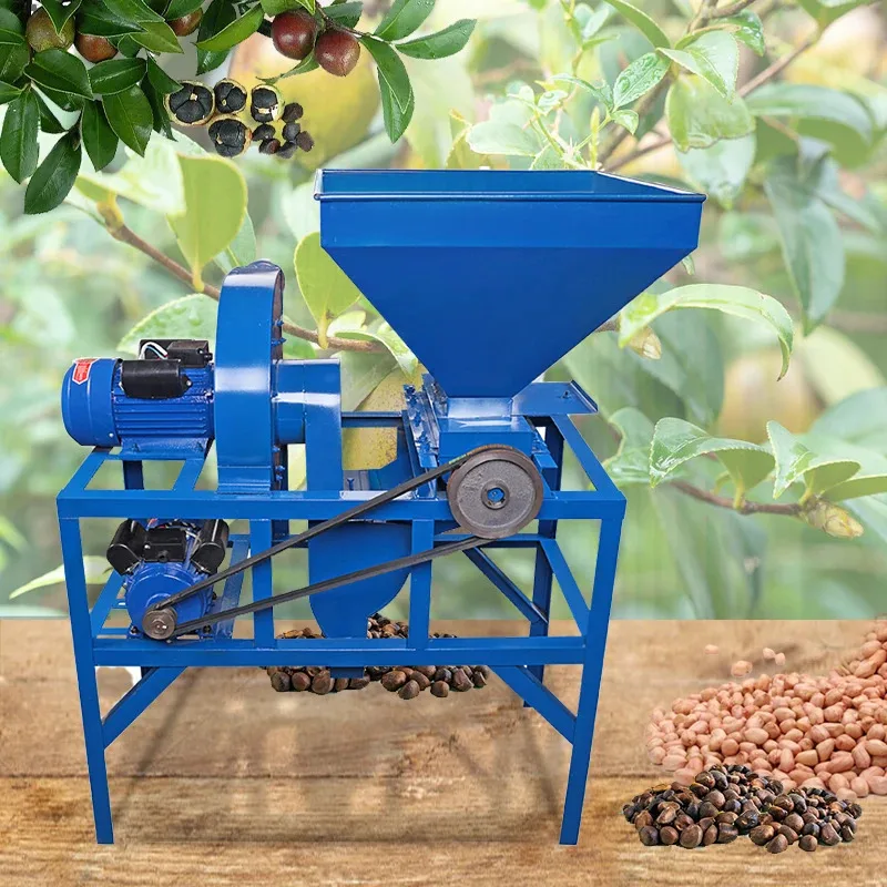 Factory Wholesale Groundnut Sheller Machine Peanut Shell Removing Equipment With Engine And Motor Core Components