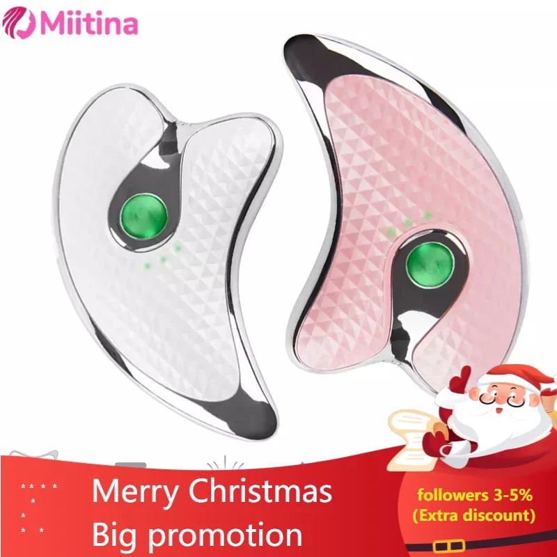 EMS Microcurrent Face Lift Body Massage Skin Tightening Lifting Face Slim Beauty Tools Electric Guasha Scraping Facial Massager