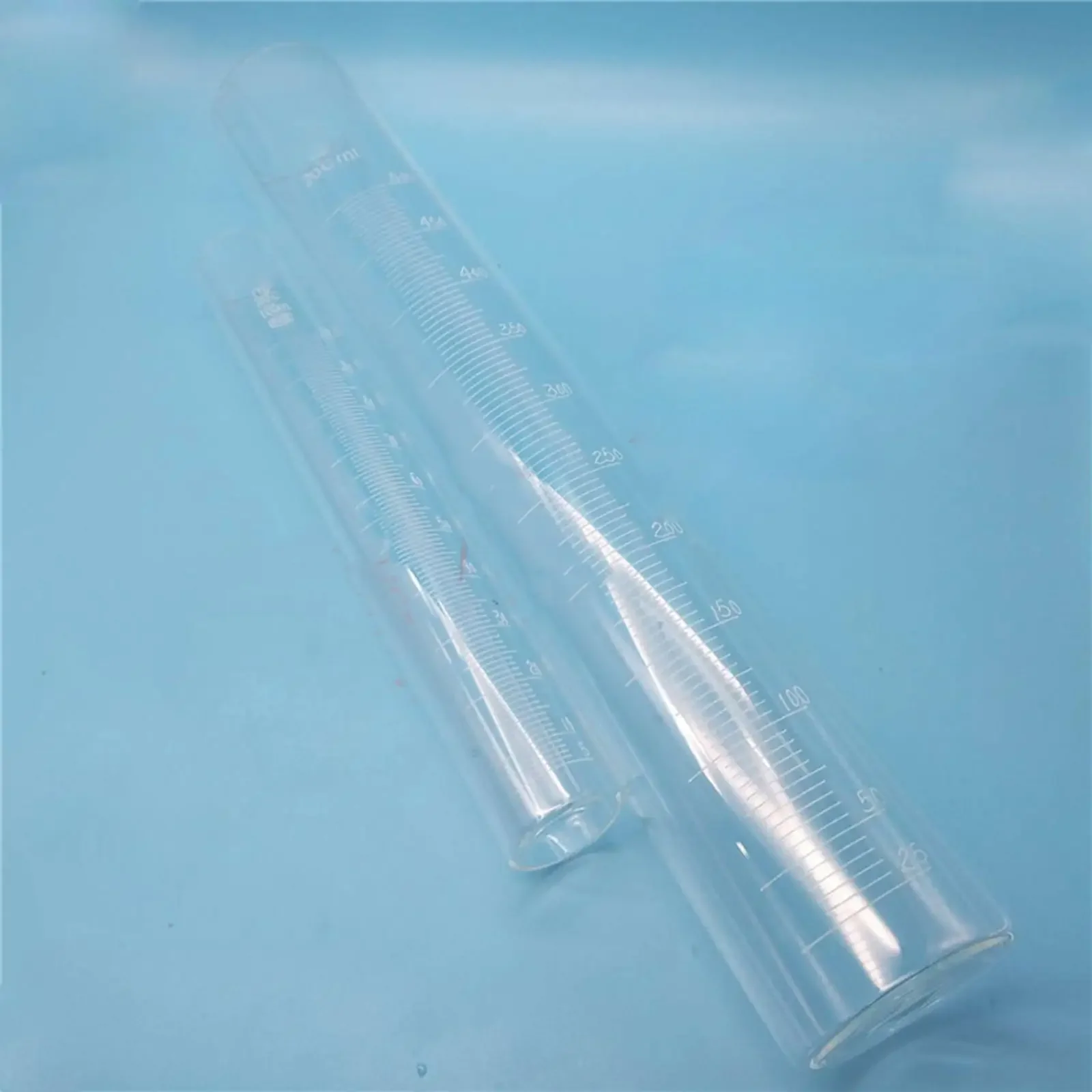 500ml 50x375mm 55x360mm O.D* Height Borosilicate Glass Lab Demulsification Graduated Measuring Cylinder Flat Bottom