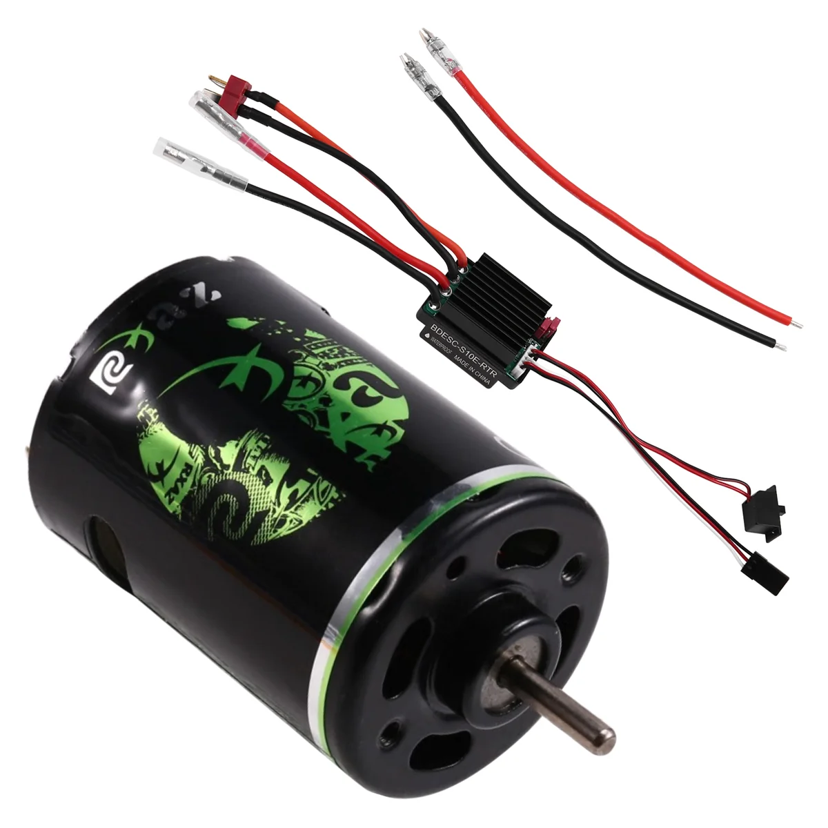 

Y34A 540 Матовый двигатель RC Гусеничный двигатель ESC Матовый электрический регулятор скорости BEC для радиоуправляемого автомобиля 1/10 / AXIAL / 27T