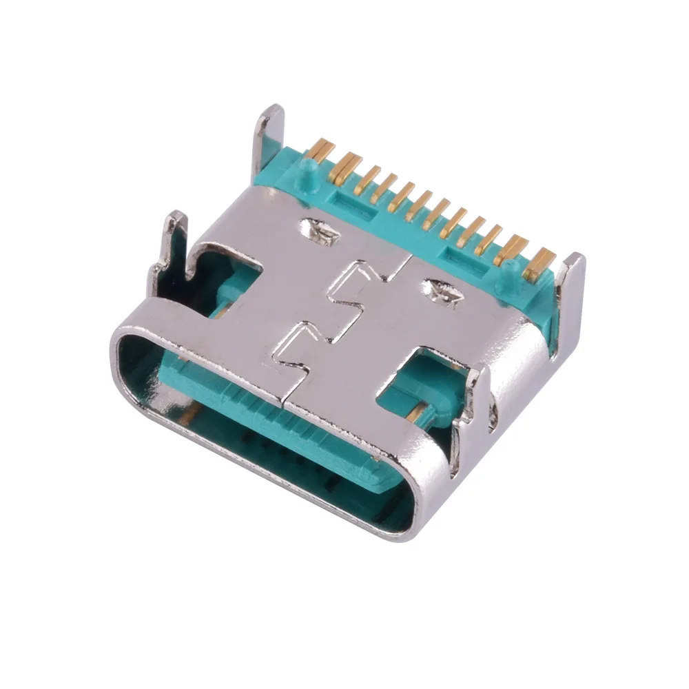 Type C 600 siège 3.1 TYPE-C 16PIN simple rangée SMT quatre broches carte enfichable type-c double face