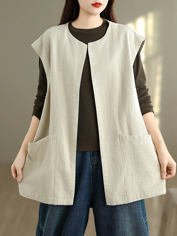 

Ретро-кардиган женский средней длины, круглый вырез, для ранней весны и осени, художественный, разноцветный, без застежки, верхняя одежда