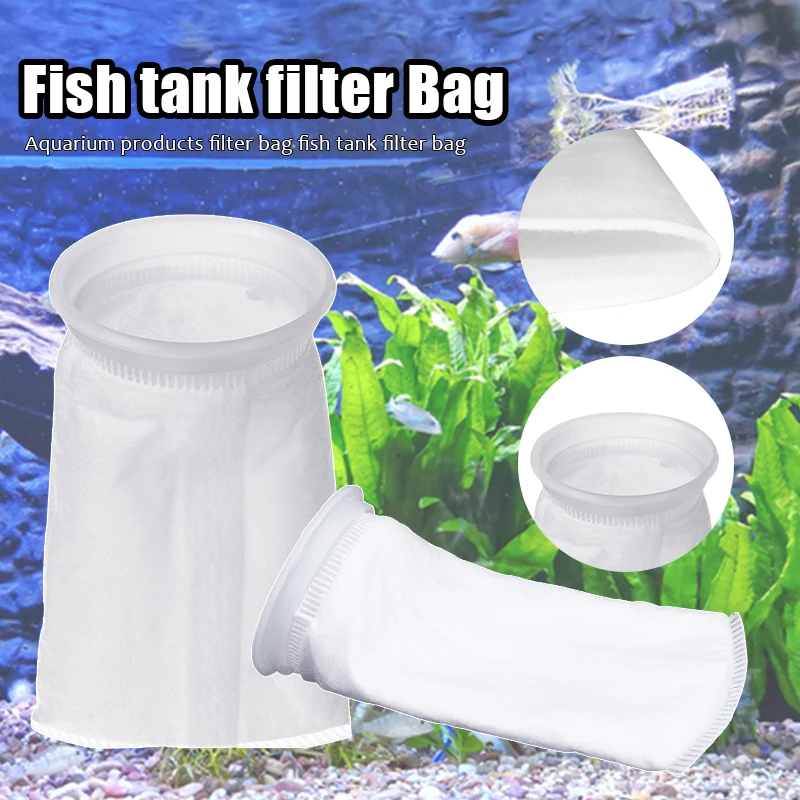 Bolsa de malla con filtro de 100/150/200 micras, calcetín de fieltro para sumidero marino de peces, resistente a la corrosión, accesorios para acuario y piscina
