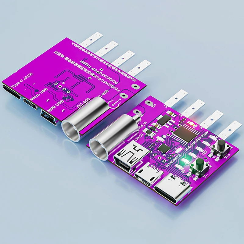 Type-C PD3.1 Fast Charging Protocol 4-Wire Test Board Voltage Meter Deceiver 140W Charger Aging Tool For DL24 Load Tester