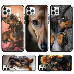 Teckel Dackel Dachshund Dog For iPhone 11 14 Pro Max XS X XR 8 7 Plus SE 2020 Case For iPhone 13 12 Pro Max mini Funda
