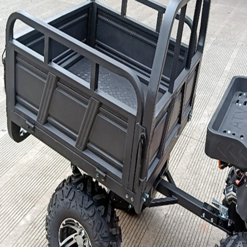 Atv Trailer Atv Trailer Modified 6-Wheel Motorcycle Rear Cargo Warehouse Cargo Box