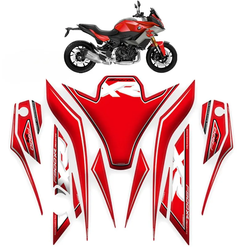 Front Rear Fairing Sticker Number Board Fuel Tank Decals Protection Fishbone Decal For BMW F900XR  F 900 XR 2020 3D Motorcycle