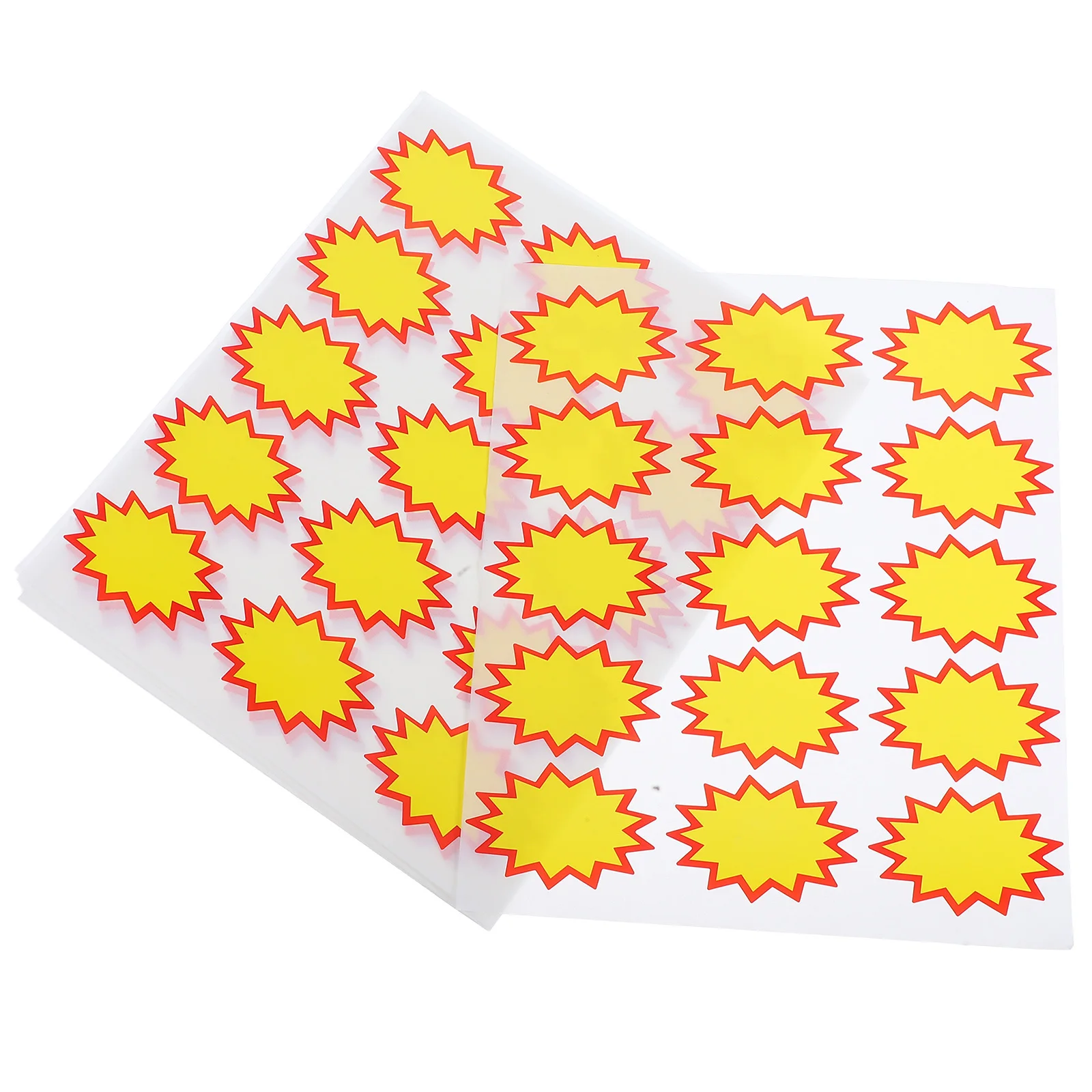 

180Pcs Retail Store Price Stickers Eyecatching Yellow Design for Sales and Special Deals Marking Blank Price Stickers