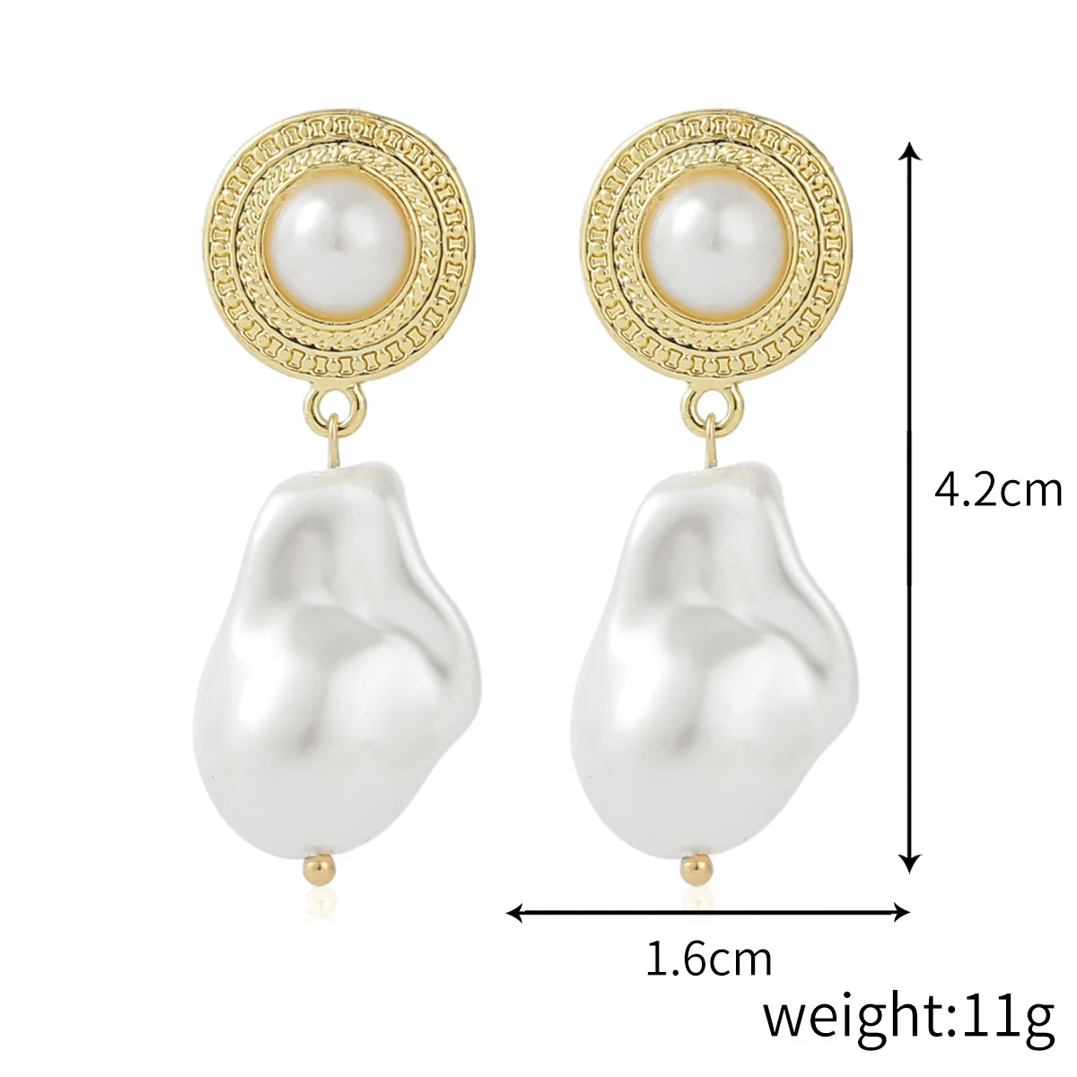 Natural Freshwater Pearl Earring Simple Temperament High-Grade Sense Pearl Earrings For Women