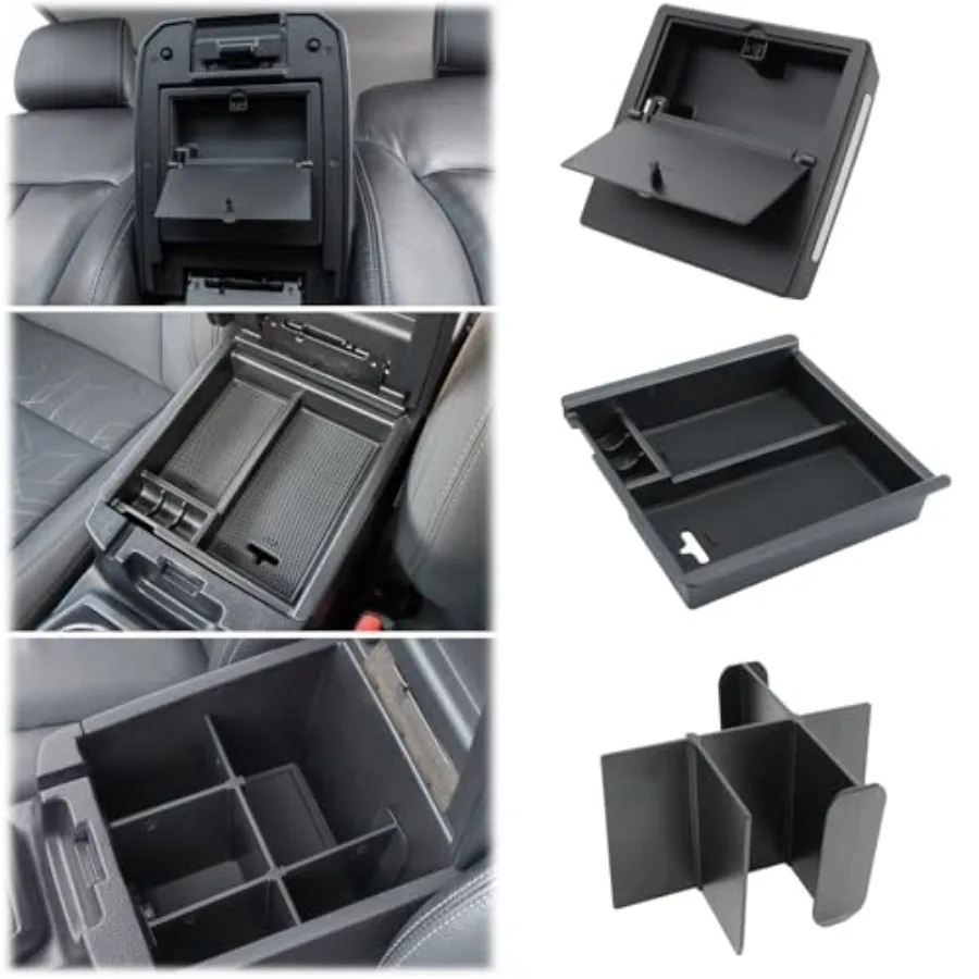 

Center Console Organzier Compatible with Toyota Tacoma 2016-2023 Accessories Tray Hidden Box Divider ABS Material Insert