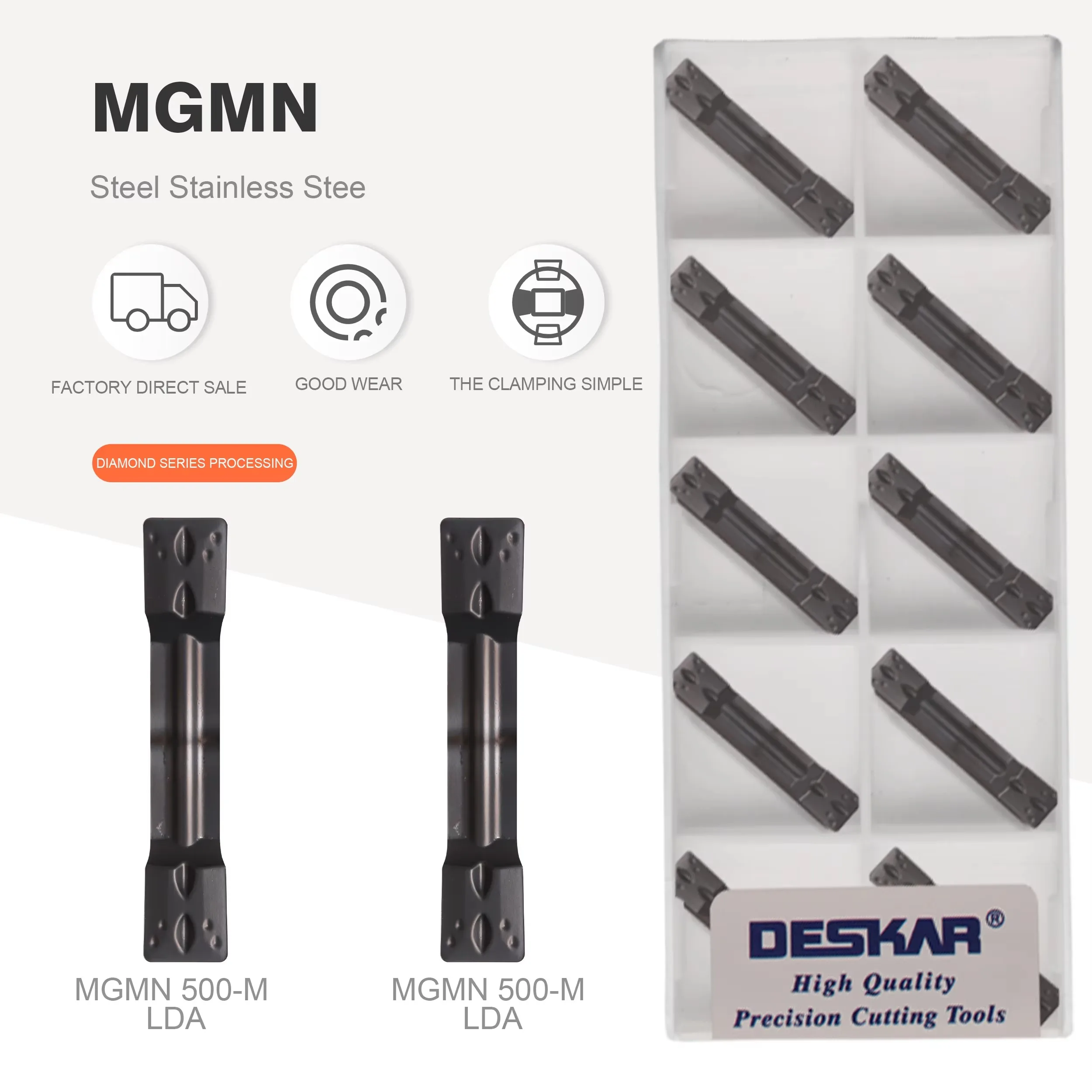 deskar-mgmnシリーズ溝入れブレード-mgmn150-200-250-300-400-500-g-m-lda-旋盤用溝入れインサート-汎用材料加工用