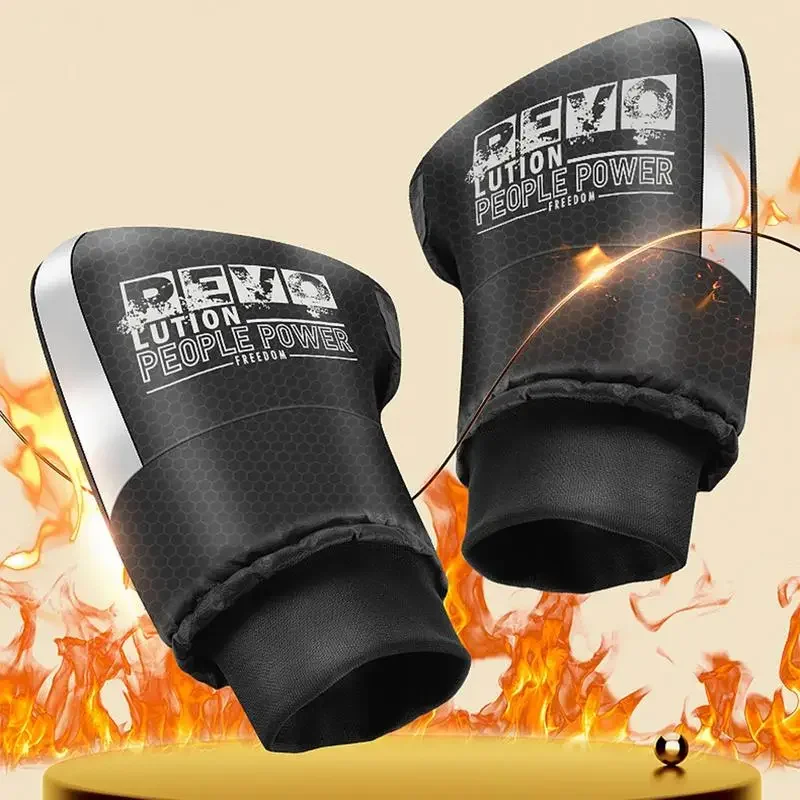 Motorcycle Handlebar Muffs Gloves Winter Warm Handle Waterproof Windproof Motorbike Grips Thermal Covers Motorcycle Accessories