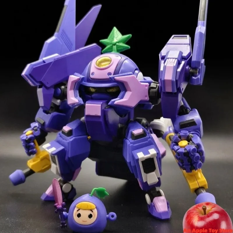 

In Stock Yi Li Chuang Wan Fruity Robo Peach Surfer Turbo Grape Berry Hunter Assembling Model Toys Fruit Combo Peach Grape