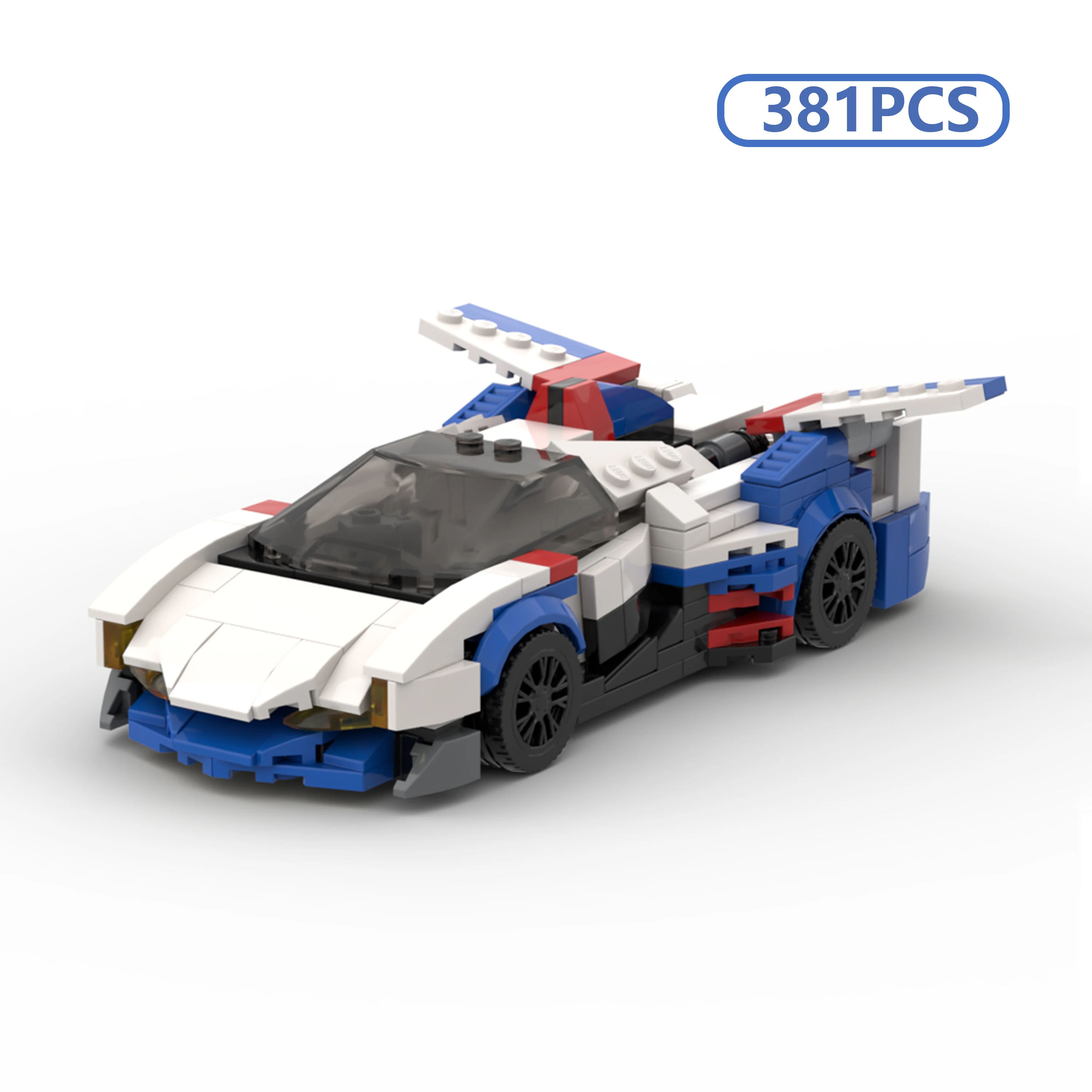 

MOC Supercar Building Blocks Racing Vehicle Model Creative Assembly Construction Toy for Kids Children