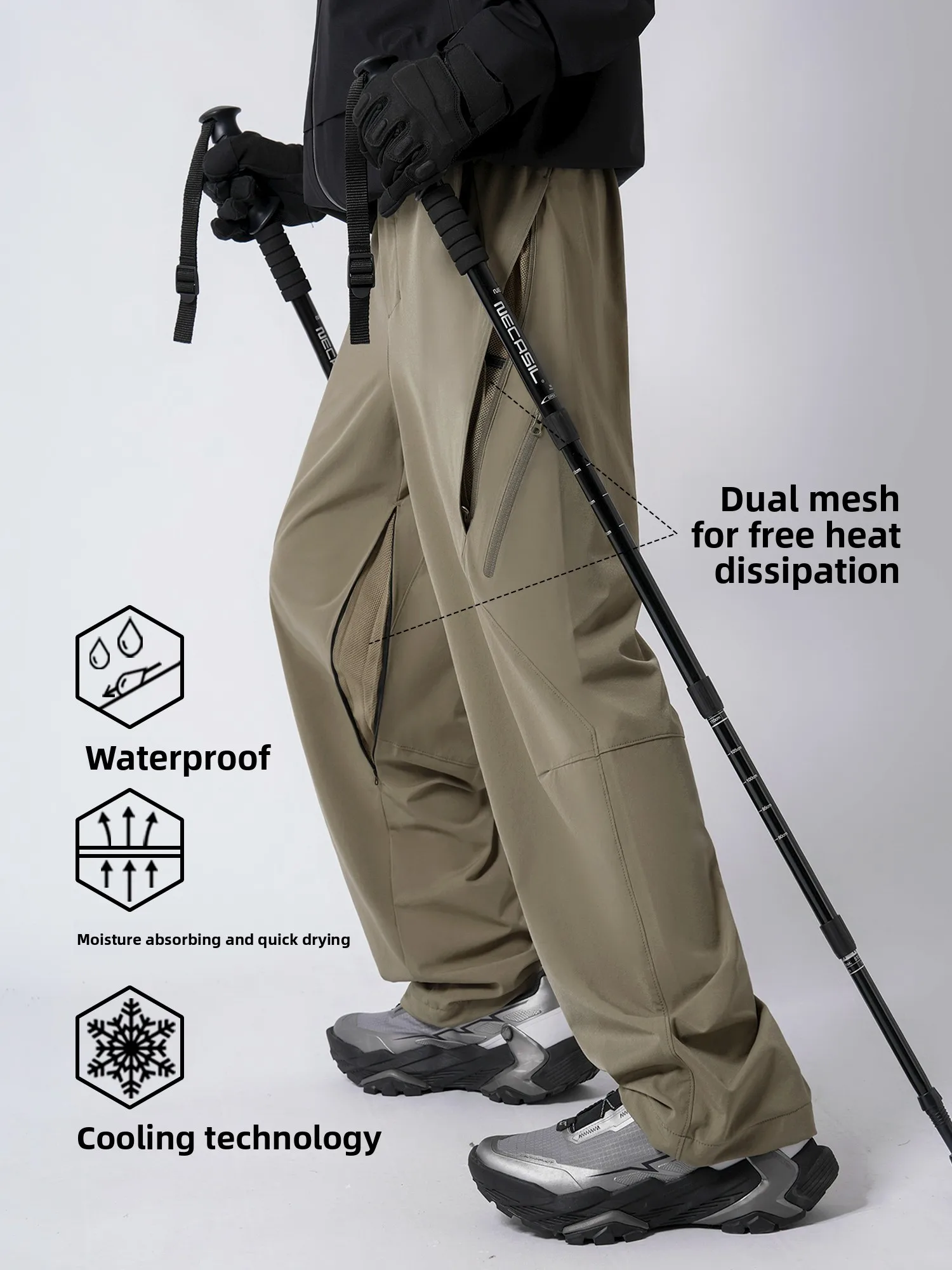 

Qui Dry Outdoor Soft ell ell Pant Men's Small Size Spring Autumn Waterproof Workwear Trousers Faionable Urban Sle