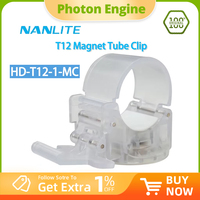 Nanlite HD-T12-1-MC Magnet Tube Clip Tube Lights Accessories Clamp for PavoTube II Series Lights or any T12 Tube Diameter Lamp