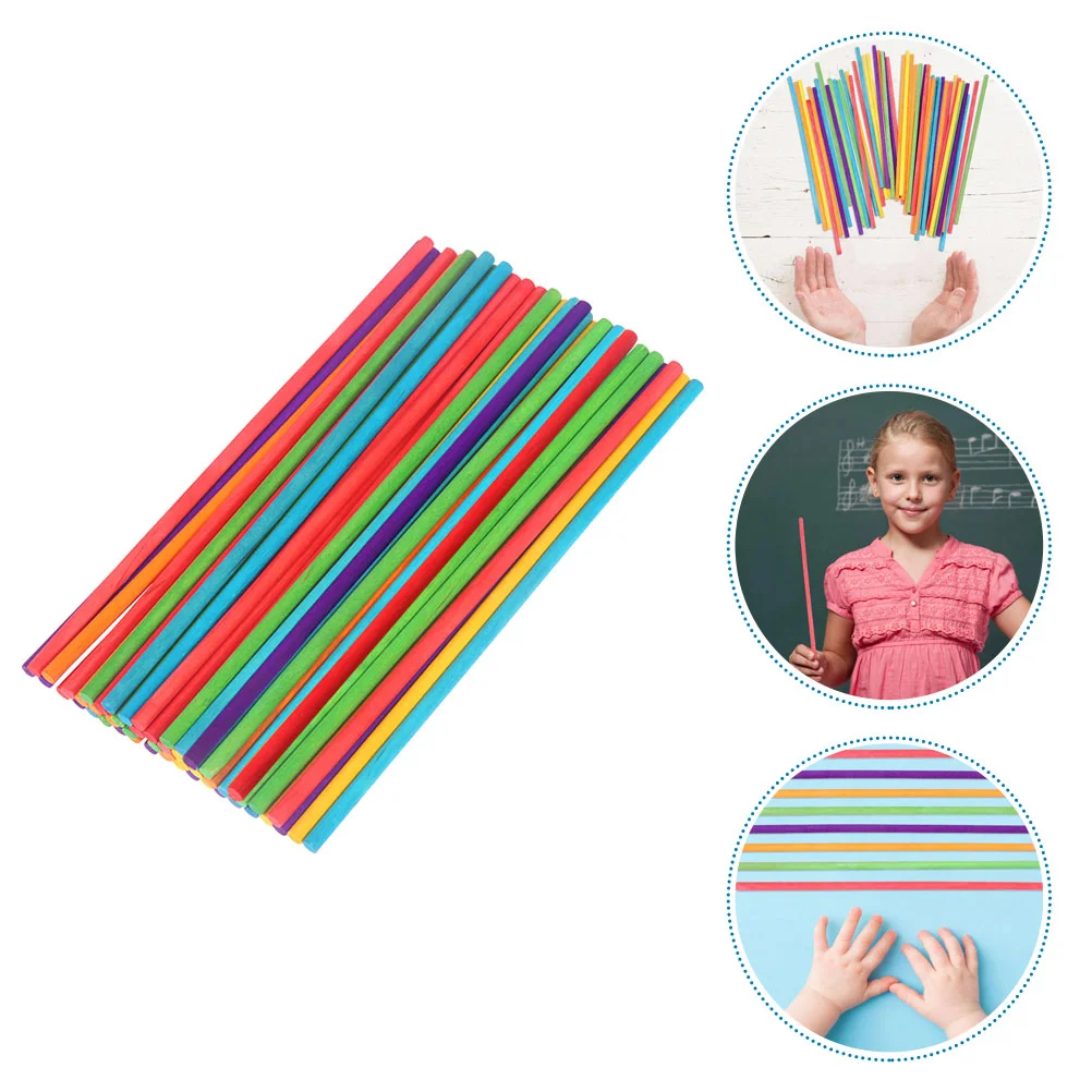 

150 Pcs Drum Stick Music Rhythm Toddler Child Sticks Wood Instruments for Toddlers Percussion Kids