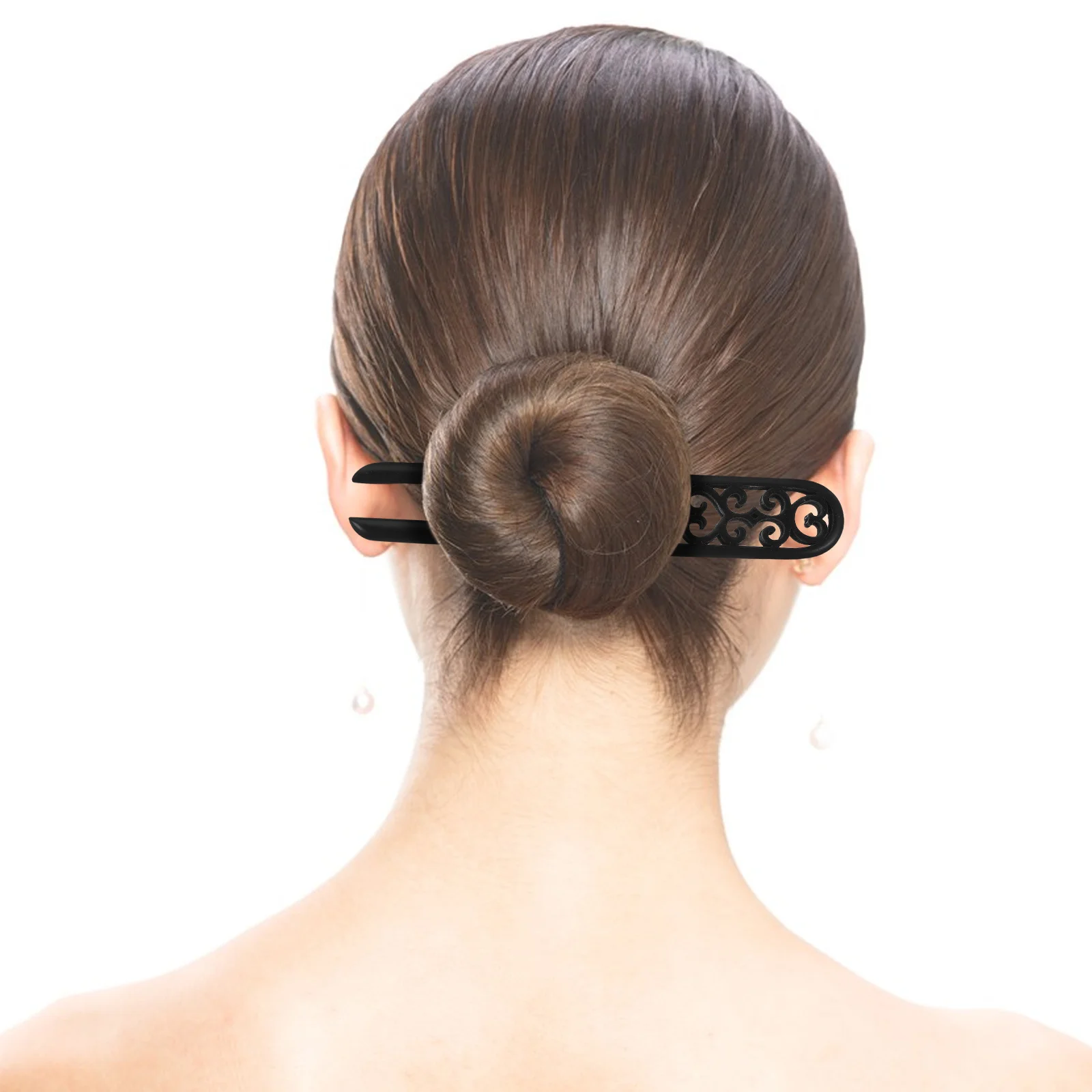 

Vintage U Shaped Wooden Hairpin Elegant Chinese Style Hair Stick Hair Accessories for Women Buns Updos Daily Hairstyling