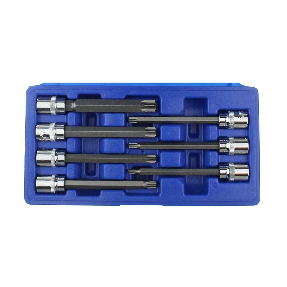 Hot Sale 3 /8 Inch 7 Piece Drive Extra Long Torx Bit Socket Nuts Set For Auto/Car Repair And Home Use