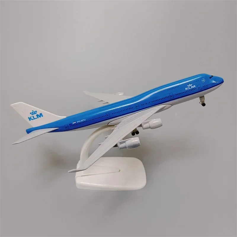 20cm Alloy Metal AIR Netherlands KLM Airlines Boeing 747 B747 Airplane Model Airways Plane Model W Wheel Landing Gears Aircraft