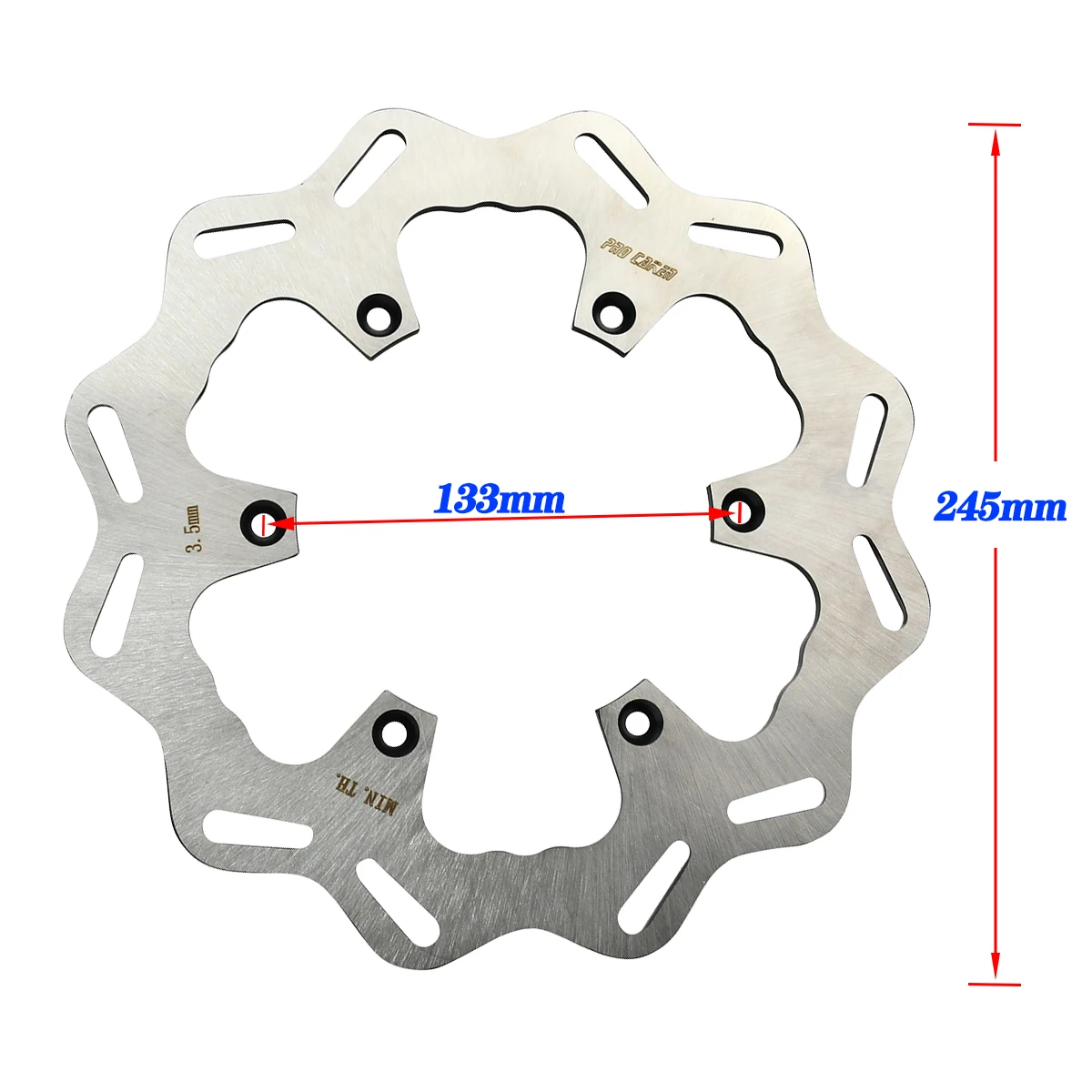 Motorcycle Front Rear Brake Disc Rotor Disk For Yamaha YZ125 250 250F 450F WR250F 450F  YZ125X 250X 250FX 450FX Universal