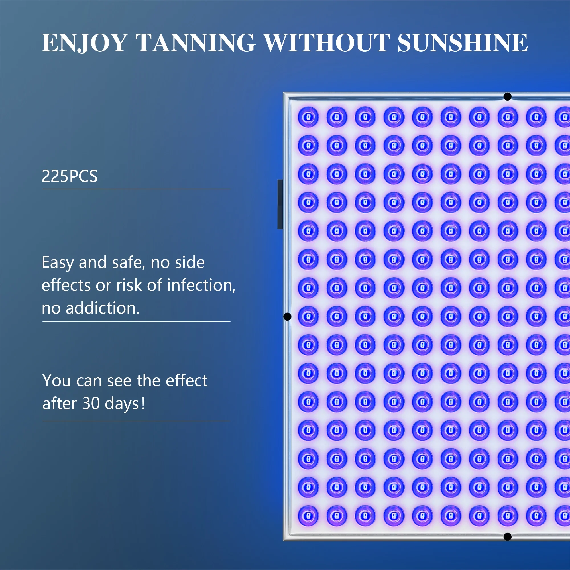新しい 225 個ランプブルーライトコールドレーザー LED フェイス日焼け日焼けサロンランプスタンド付き、美容スキンケアボディ & フェイス機器 45 ワット