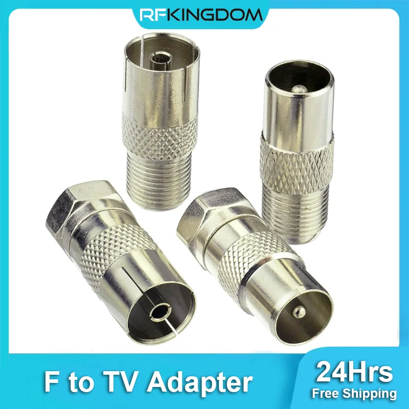 F Type Female Plug Male Jack to RF Cable TV Coaxial Antenna Connector Test Converter TV Aerial Adapter