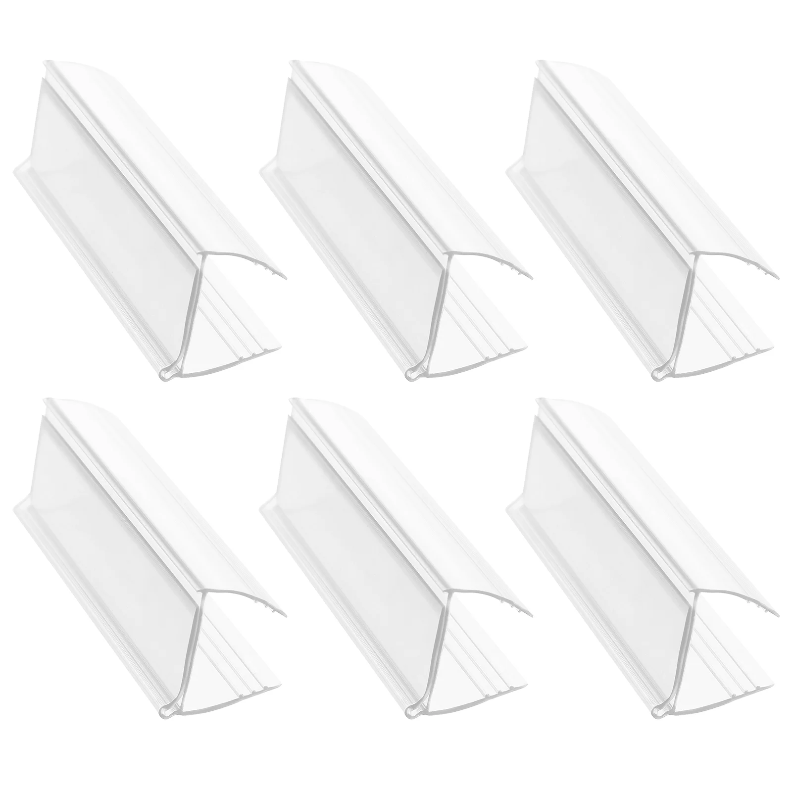 6PCS Acrylic Transparent Price Tag Supermarket Shelf Labels Sign Holders Display Price Signs Label Rack Sign Holders