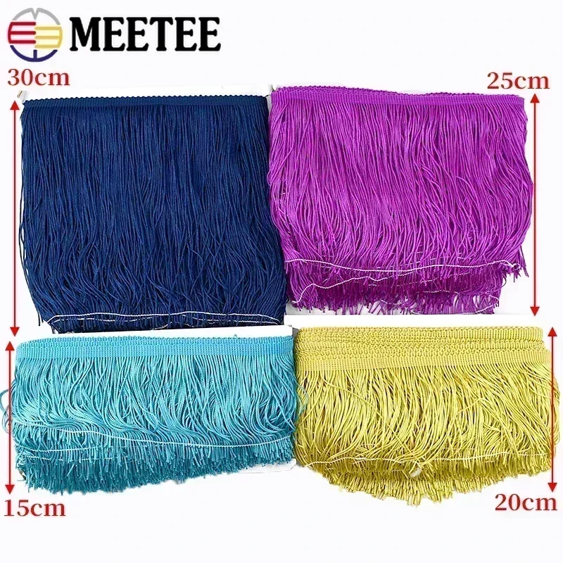 5M 10-30cm 프린지 술 커튼 의류 장식 트리밍 스티치 리본 패브릭 프린지 봉제 레이스 트림 DIY 액세서리