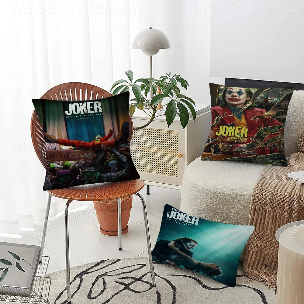 J-Joaquin P-Phoenix J-JokerStitch Lucky Dragon Pillow Cover Sofa Cushion Cover Home Room Decoration Children Gift