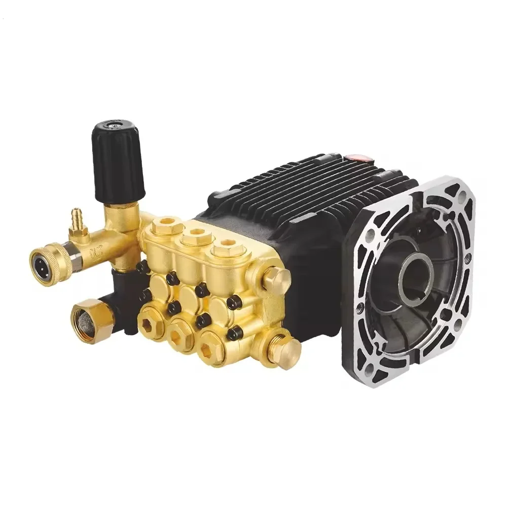 NF High Pressure Washer Pump DBC-C4 Brass Triplex Plunger Pump 105-206Bar 7.6-13LPM female shaft 5/8