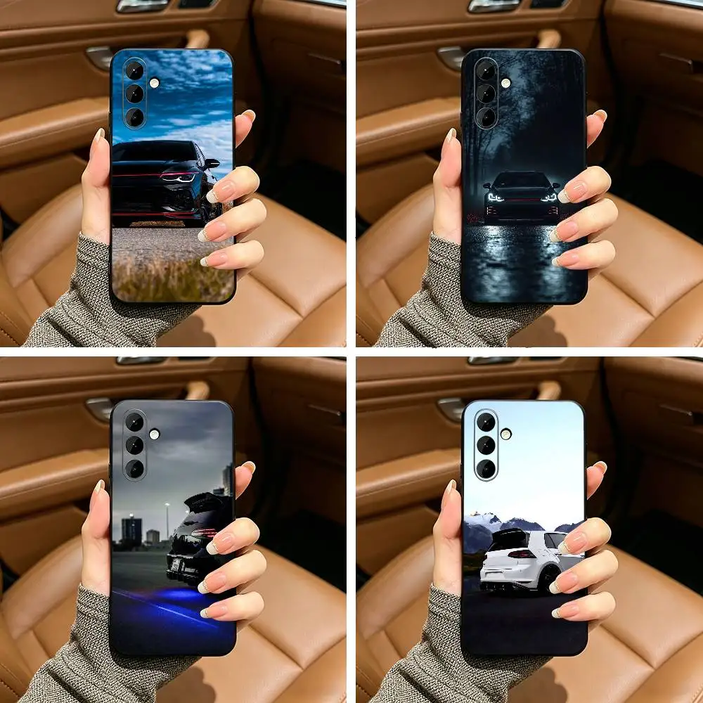 

CAR G-Golf MK -7 -G-GTI Black Soft Silicone Phone Case for Samsung Galaxy A73, A71, A72, A70, A53, A52, A51