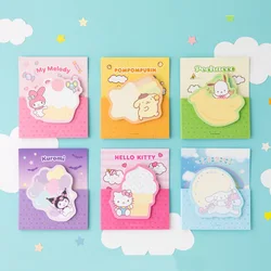 2024 Sanrio Sticky Note Korean Cartoon Kawaii Pochacco Creative Notebook for Children's Double Layer Irregular Handmade Toys