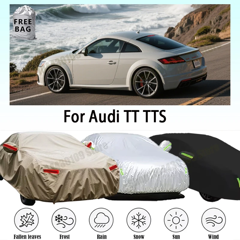 

Водонепроницаемый чехол для автомобиля Audi TT TTS, защита от снега, солнца и пыли, аксессуары для экстерьера автомобиля