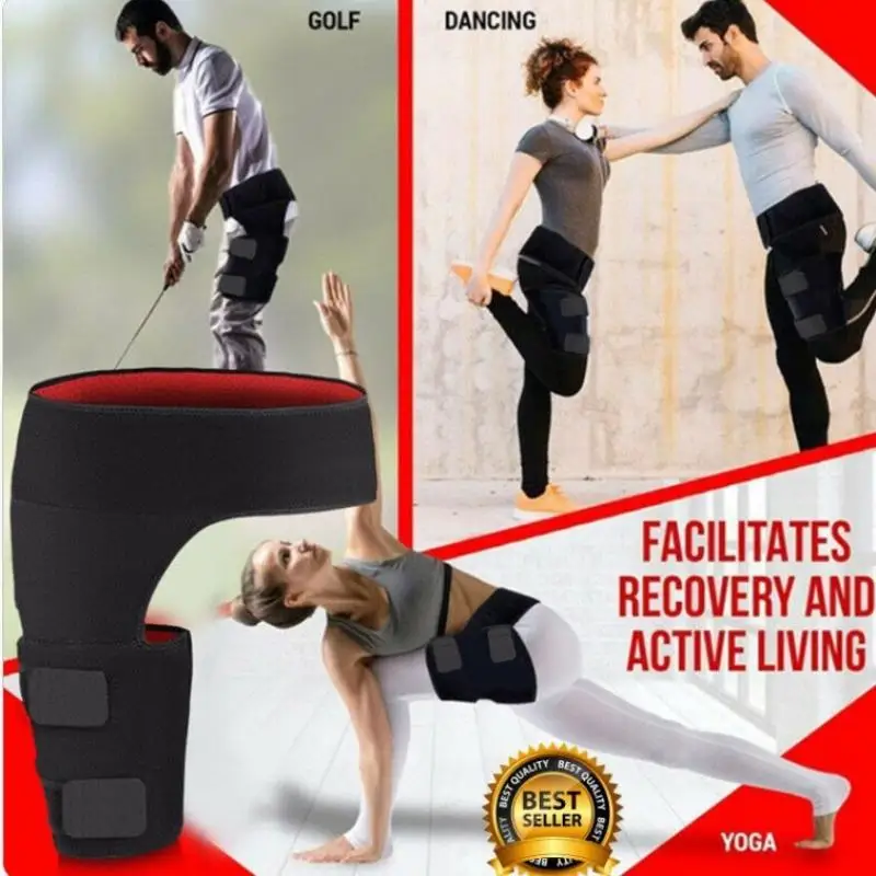 Hip Support Brace Compression Groin Wrap for Sciatica Pain Relief Thigh Recovery Comfortable for Daily Use
