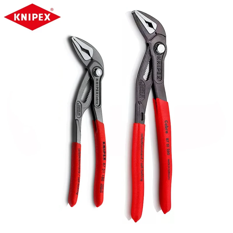 KNIPEX 87 51 180/87 51 250 Cobra ®   ES Alicates para bomba de agua Extrafino Mandíbulas largas y estrechas Alta estabilidad ajustable