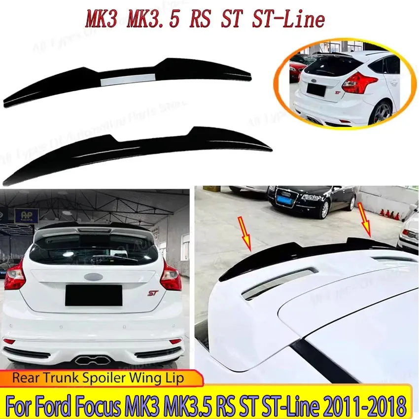 

Для Ford Focus MK3 MK3.5 RS ST ST-Line 2011-2018 ремонт задний спойлер багажника крыло губа хвостовой плавник разделитель хвостовое крыло комплект кузова тюнинг