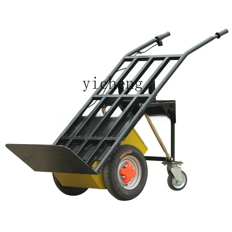 JX-17  Electric Tiger Cart Two-wheel Hand Push Truck Flat Pull Truck Load King Trolley