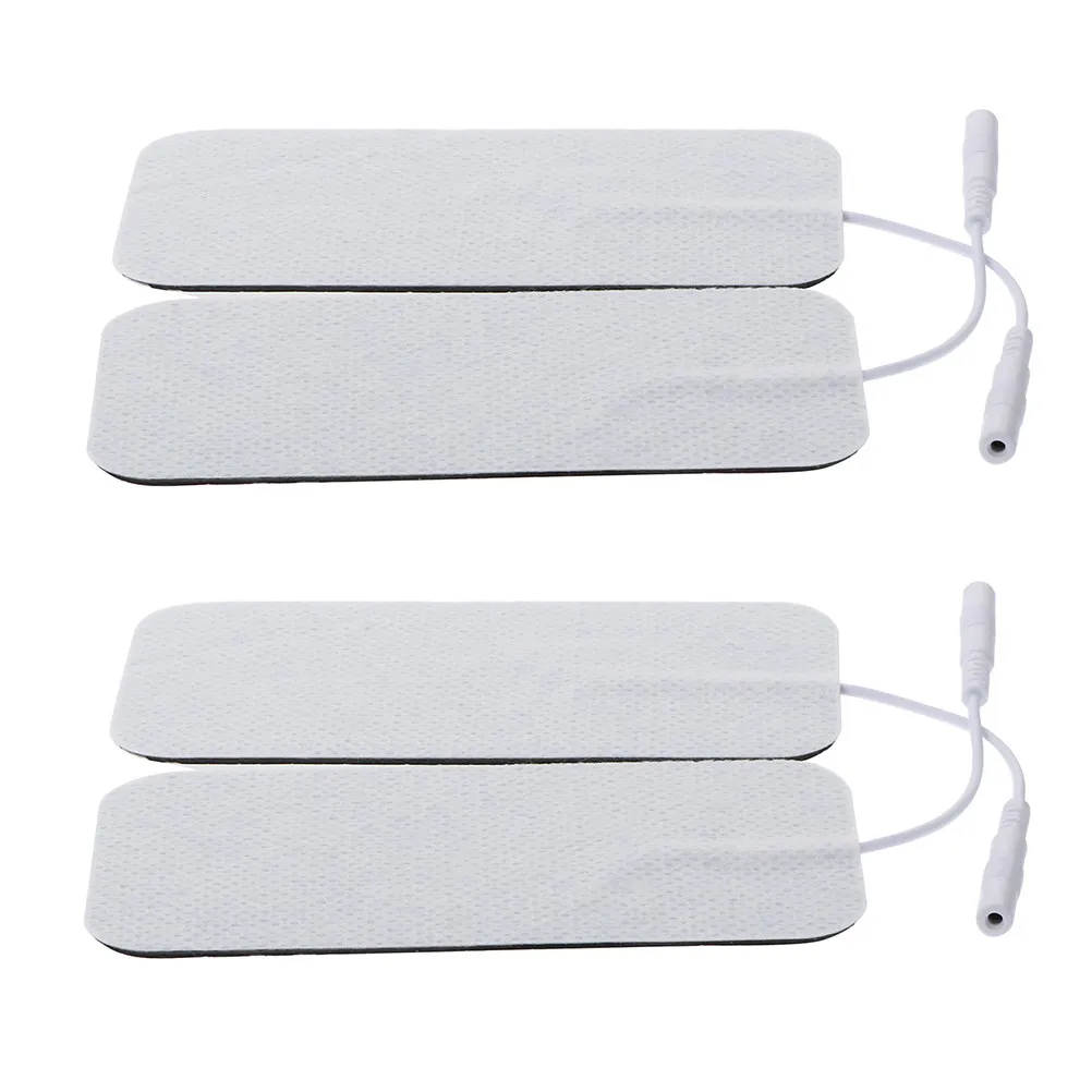 

Набор из 4 токопроводящих электродных накладок для физиотерапии и массажа, сменные, без латекса, самоклеящиеся