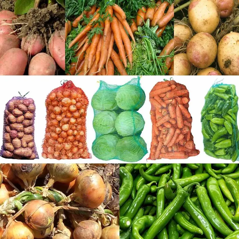 10Pcs Extra Large Reusable Mesh Produce Storage Bags Suitable For Onions Potatoes Vegetables And Firewood