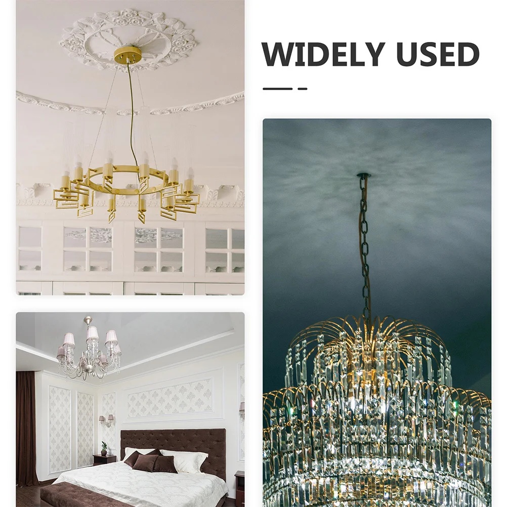 2 قطعة مظلة السقف النحاسية ل قلادة الثريا ضوء تصاعد لوحة الجدار مصباح حامل الحديثة لتقوم بها بنفسك غطاء ضوء السقف لوحة