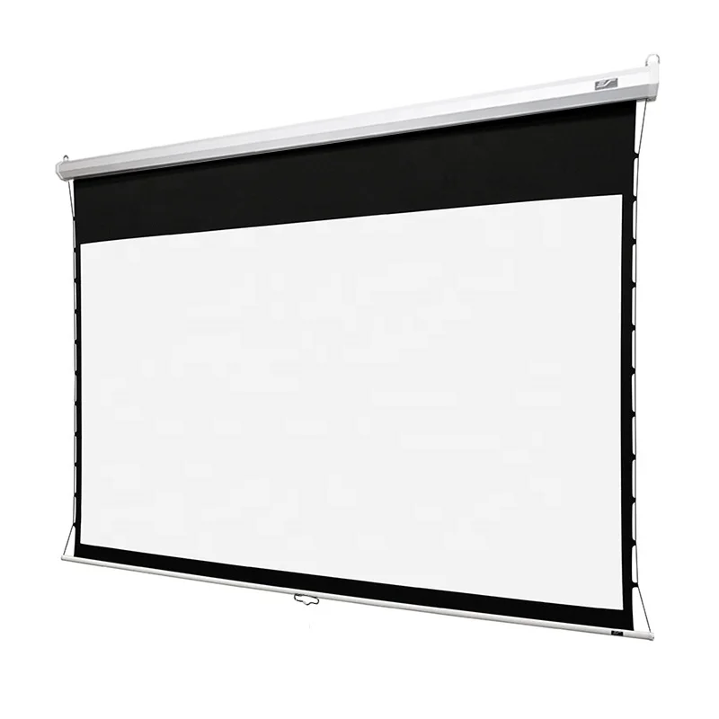 Manual Tab-Tension 3 Projector Screen 100'' Manual Pull-down Projection Screen