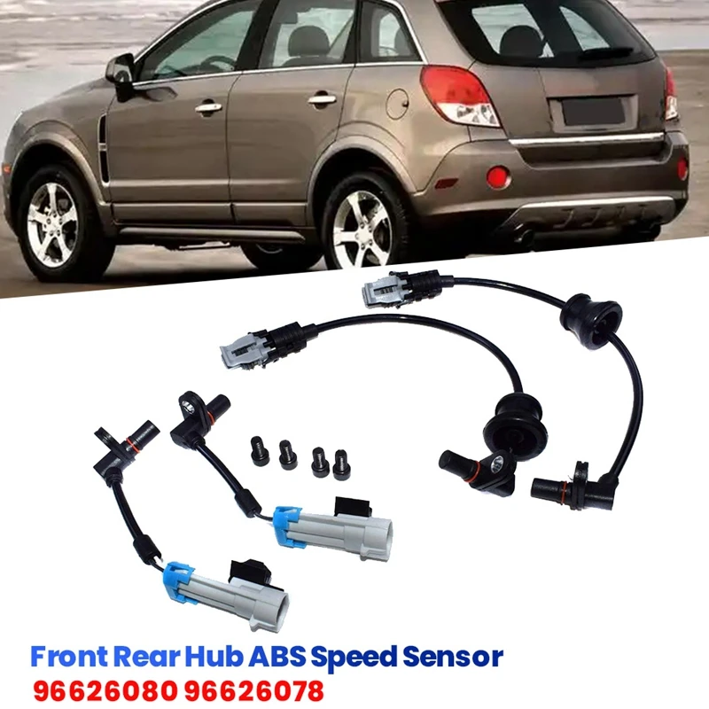 NEW-4Pcs/Set Front Rear Hub ABS Sensor 96626080 96626078 For Chevrolet For Pontiac For Saturn For Suzuki Speed Sensor