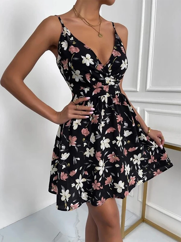 Robe vintage élégante pour femme, style bohème, dos nu, vacances, anniversaire, plage, floral, fête de mariage, robe sexy, mignonne avec tout