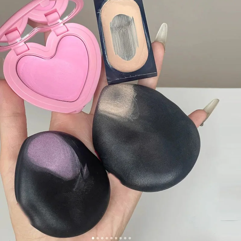 5/10pcs Not Eat Foundation Makeup Sponge Puff Double-Strap Large Water Drop Air Cushion Thickened Soft Dry and Wet Makeup Puff,