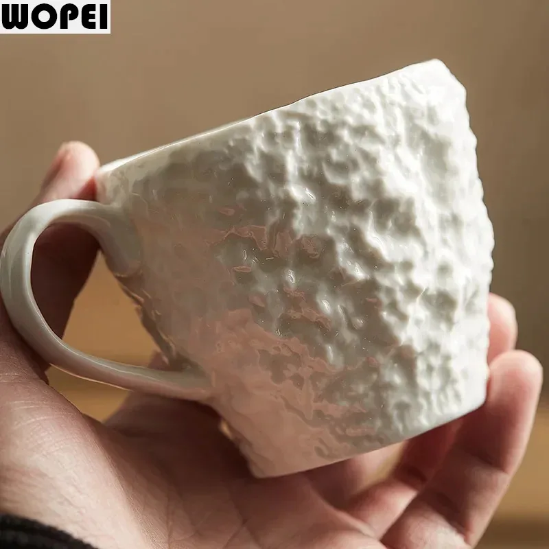 Ceramic Mug Creative Rock Texture Coffee Cups Living Room Afternoon Tea Coffee Mug Juice Milk Cups Tea Cup Household Water Cup